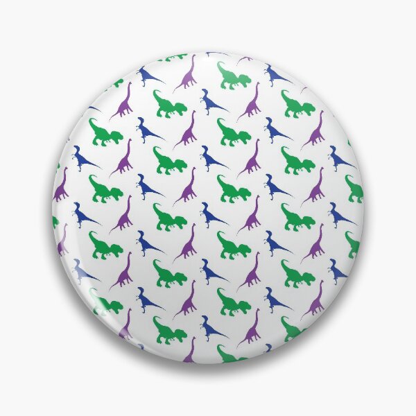 Item preview, Dinosaurs Pattern Purple, Green and Blue designed and sold by 2CreativeNomads.