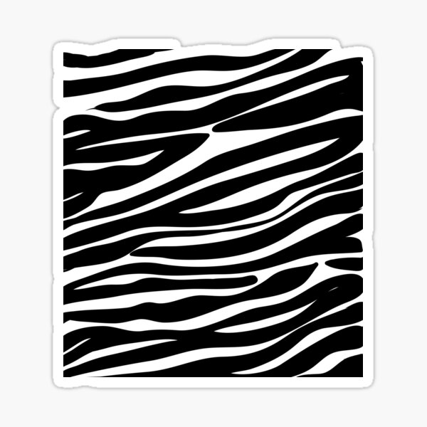 Zebra pattern Sticker