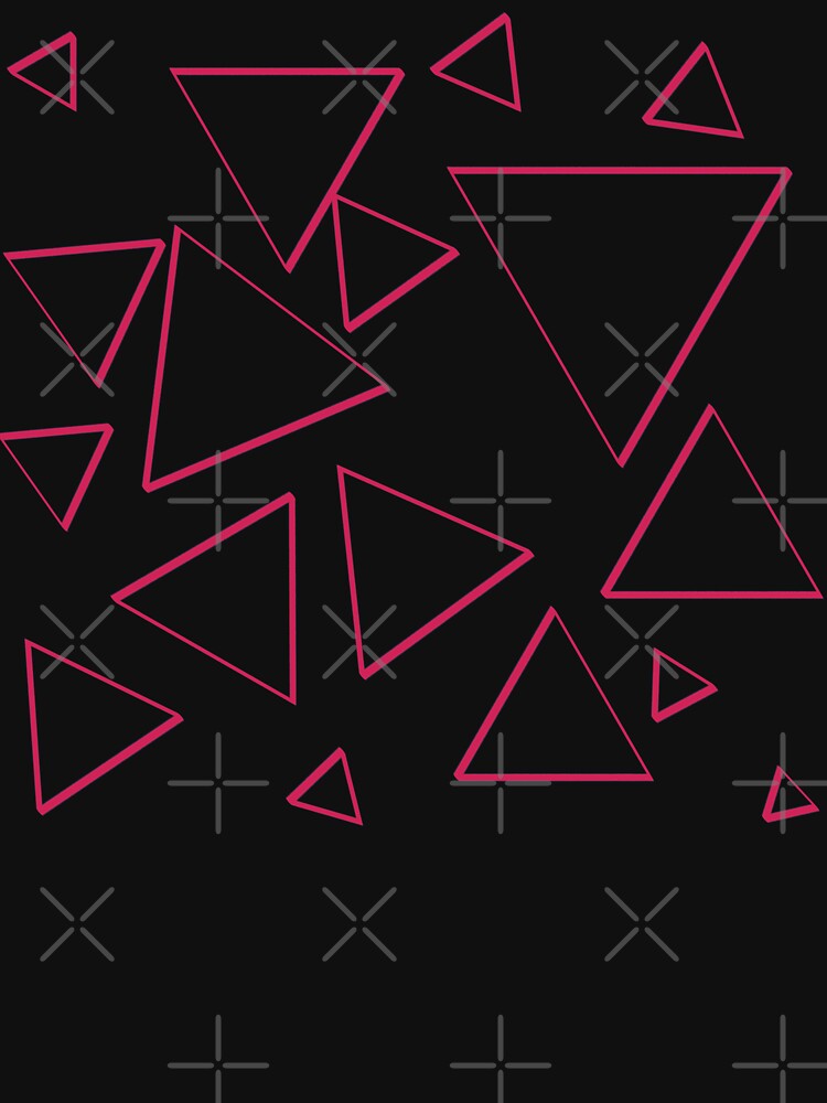 Funky Nineties Style Pink Triangle Pattern by that5280lady