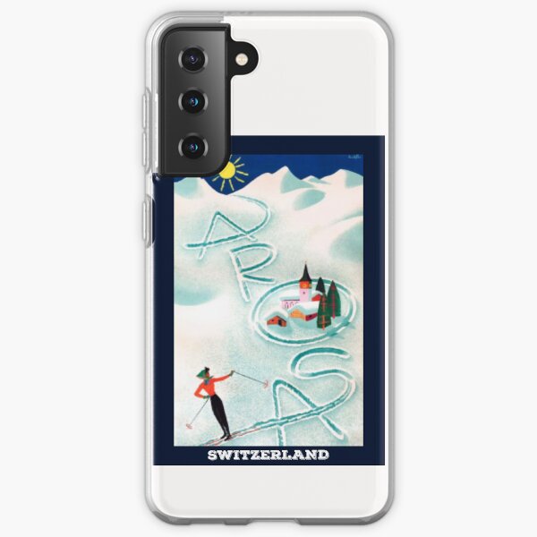 Arosa, Schweiz. Retro-Reiseplakat Samsung Galaxy Flexible Hülle
