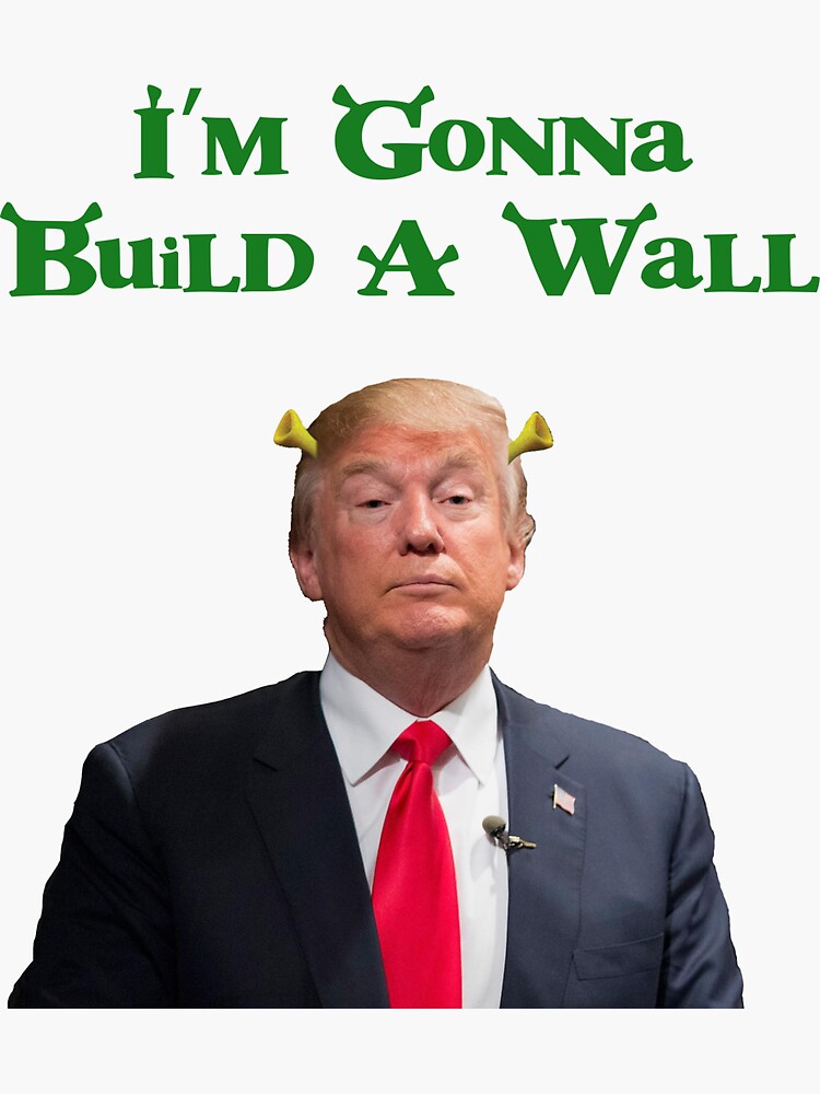 Trump Donaldtrump Shrek Meme Stealthis Stealthissticker - Shrek