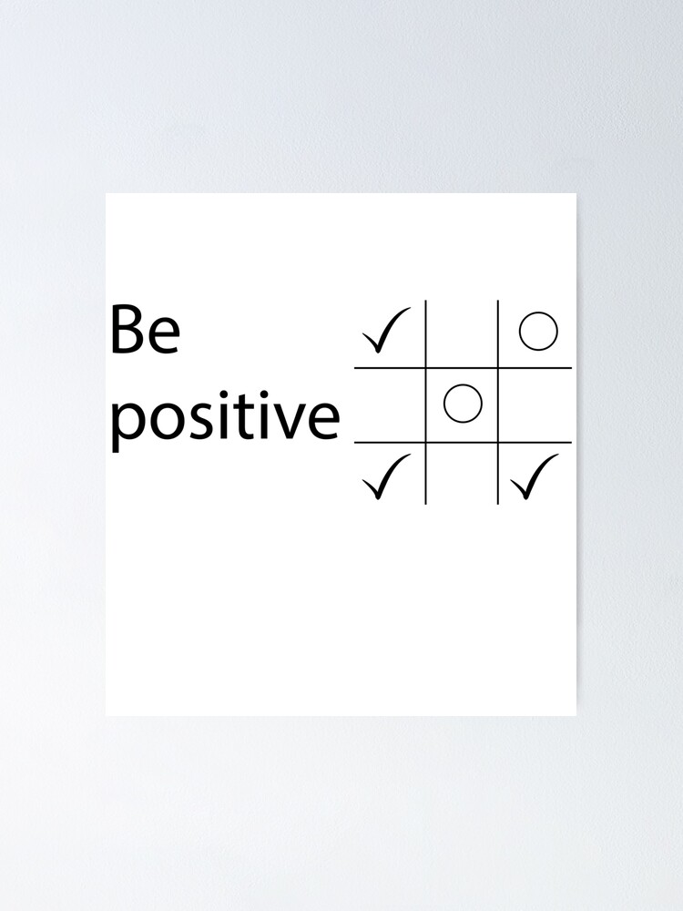 "Tic tac toe Inspirational funny quotes art" Poster for Sale by