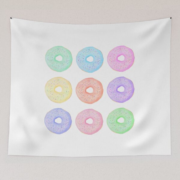 Item preview, Watercolor donuts, sweet doughnuts designed and sold by runlenarun.