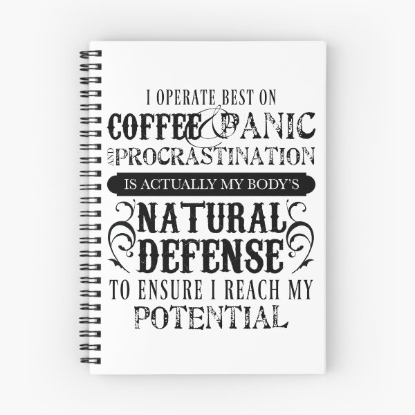 Item preview, Coffee and Procrastination designed and sold by roguecrusade.