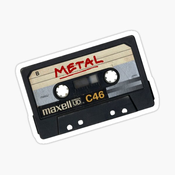 Metal Mix Tape Sticker