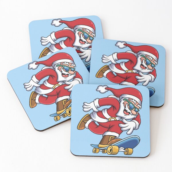 Item preview, Santa Riding Skateboard Funny Skateboarding Santa For Christmas  designed and sold by EpicArtz.