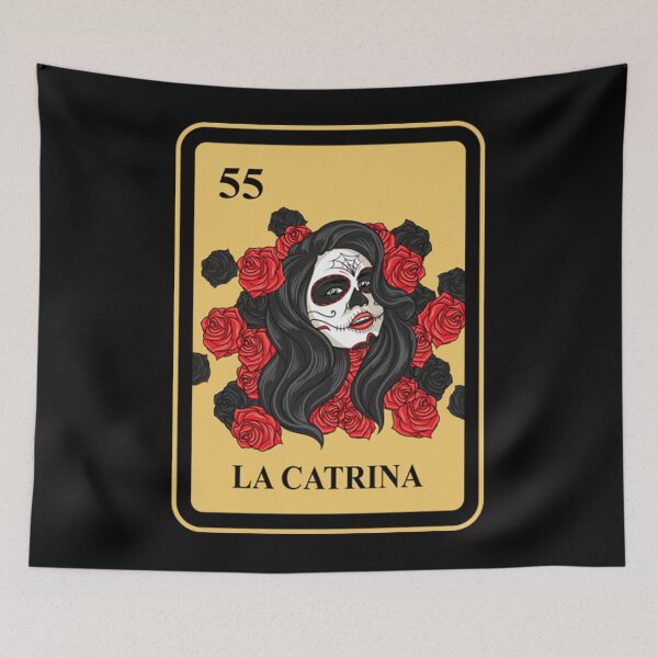 Artikelvorschau, Mexikanische Lotterie La Catrina T-ShirtMexikanische LA Catrina Lotterie traditionelle Bingokarte entworfen und verkauft von TasalBanuel.