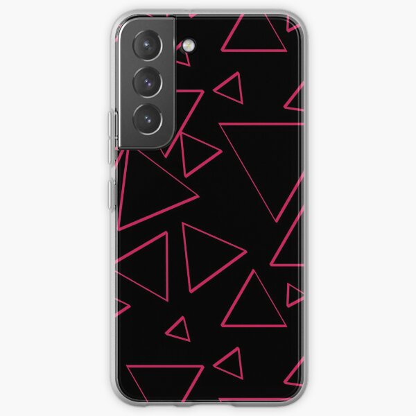 Funky Nineties Style Pink Triangle Pattern Samsung Galaxy Soft Case