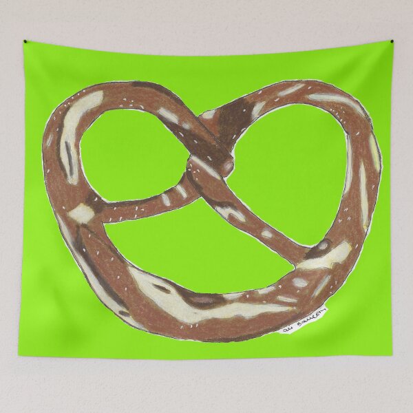 Item preview, Soft Pretzel Hand Drawn designed and sold by AliCatOriginals.