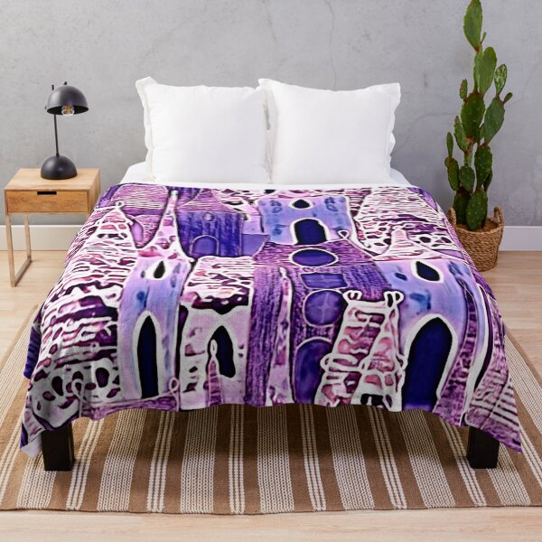 Item preview, neon, lilac city, purple city, endless pattern, monochrome designed and sold by Maria Mihailova.