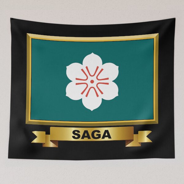 Item preview, SAGA PREFECTURE Flag Gifts, Masks, Stickers & Products (N) designed and sold by mpodger.