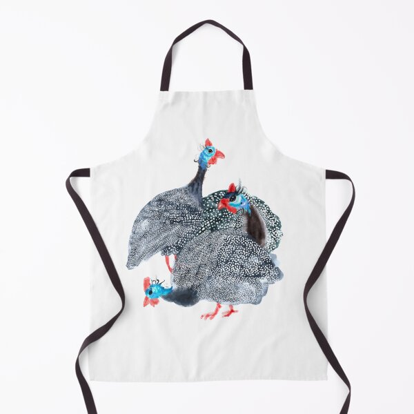 Item preview, Guinea fowl birds print 4 designed and sold by orangerinka.