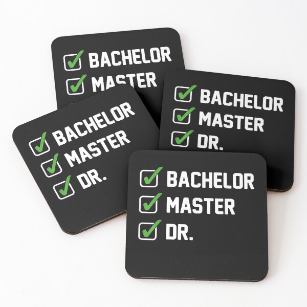 Item preview, FUNNY Bachelor Master Doctorate Degree Dr Phd designed and sold by Chanielshian.