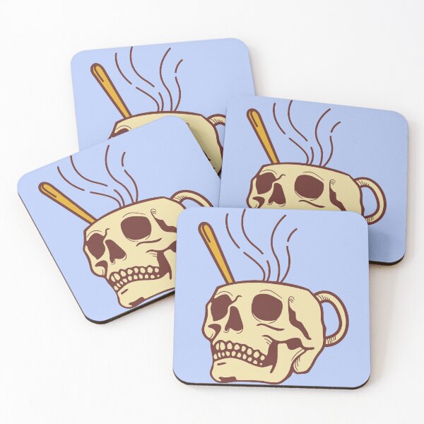 Item preview, Crying Drunk Skull - Skull designed and sold by Cosmic Retro.