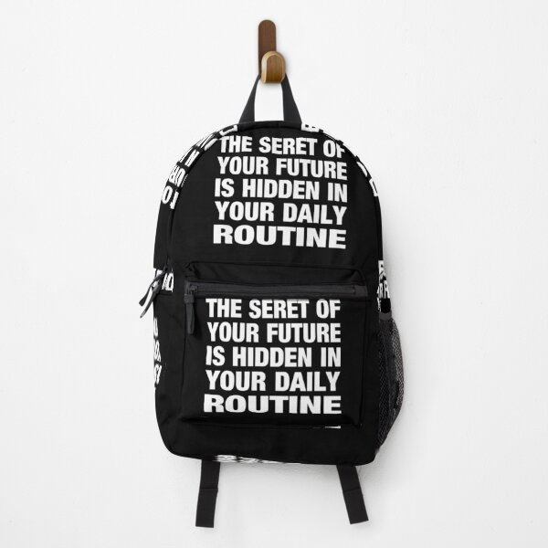 Item preview, The Secret Of Your Future Is Hidden In Your Daily Routine Typography Life and Inspiration Quote in General Style designed and sold by Vasabi88.