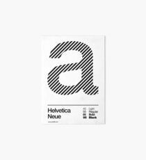 a .... Helvetica Neue (b) Art Board Print