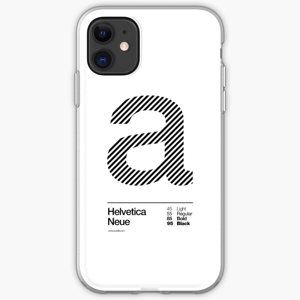 a .... Helvetica Neue (b) iPhone Case & Cover
