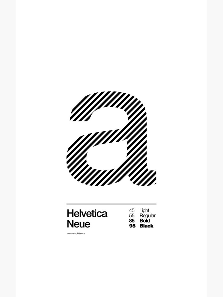 a .... Helvetica Neue (b) by sub88