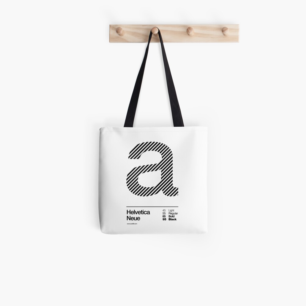 a .... Helvetica Neue (b) Tote Bag