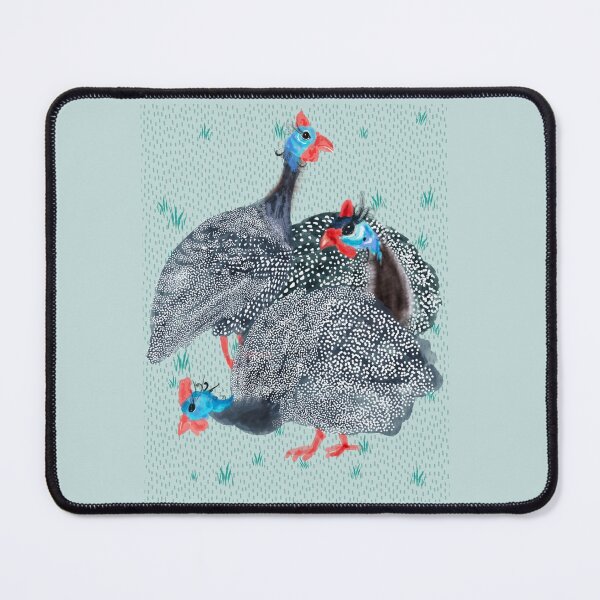 Item preview, Guinea fowl birds print 2 designed and sold by orangerinka.