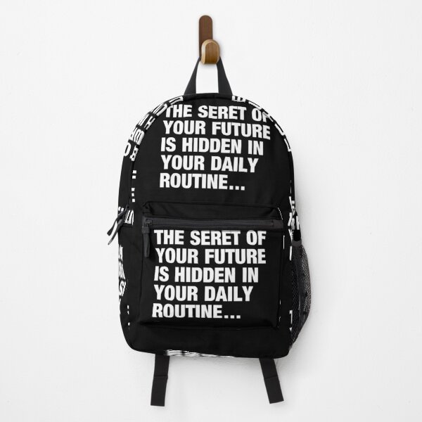 Item preview, The Secret Of Your Future Is Hidden In Your Daily Routine Typography Life and Inspiration Quote in General Left Style designed and sold by Vasabi88.