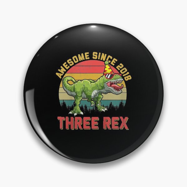 Item preview, Kids Three Rex 3rd Birthday Third DinosaurRex 3 Year Old designed and sold by MiloszshiZse.