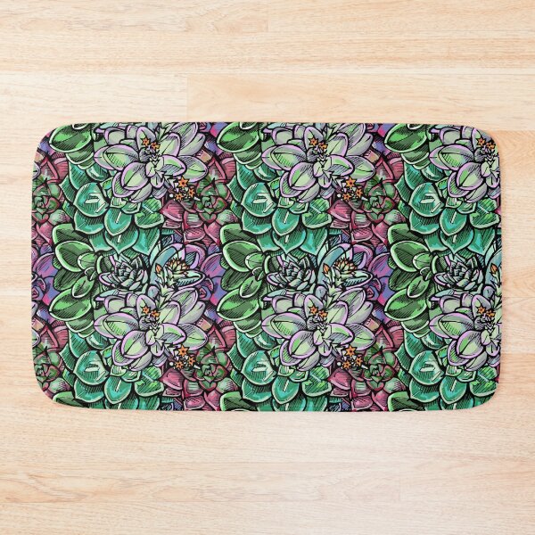 Item preview, succulents multicolor trendy bright colors pattern designed and sold by cutecrazytshirt.