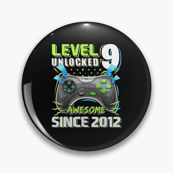 Item preview, Level 9 Unlocked Awesome 2012 Video Game 9th Birthday designed and sold by MiloszshiZse.