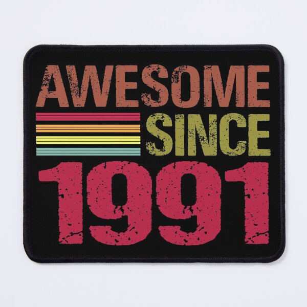 Item preview, Awesome Since 1991 Retro Vintage 30th Birthday Gift designed and sold by designbychow.