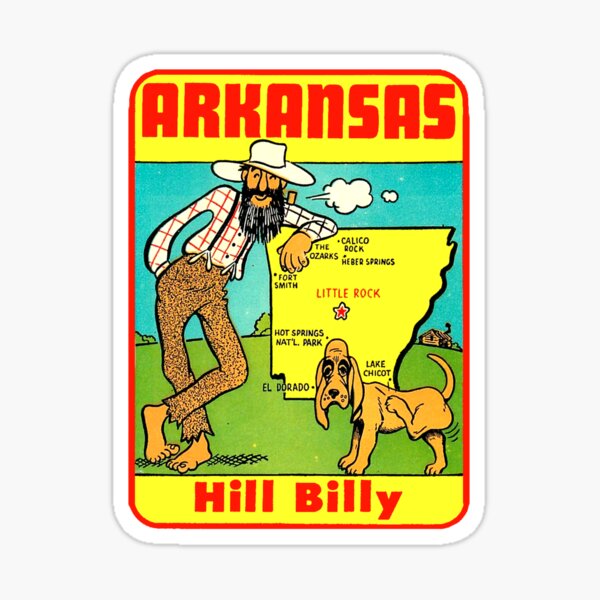 "Arkansas State Map Vintage Travel Decal" Sticker for Sale by hilda74