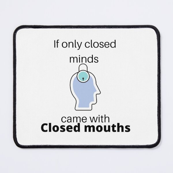 Item preview, closed minds designed and sold by SA Butterfly.