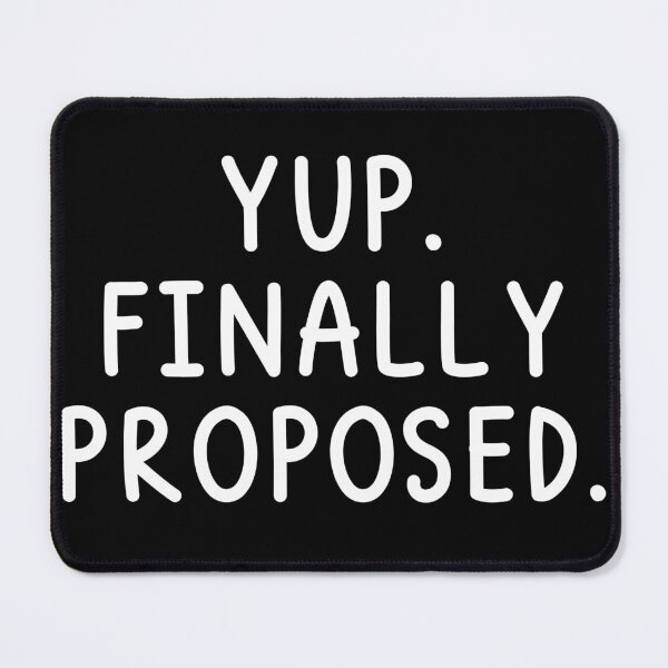 Item preview, Yup Finally Proposed Yup Finally Engaged T-Shirt, His & Hers, Fiance Shirt, Fiancee Shirt, Engagement Shirts, Matching Shirts, Wedding Gift designed and sold by Unicorny-Design.