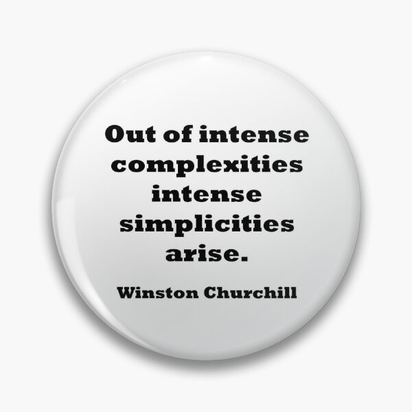 Item preview, Churchill - Simplicity and Complexity designed and sold by Smolive.