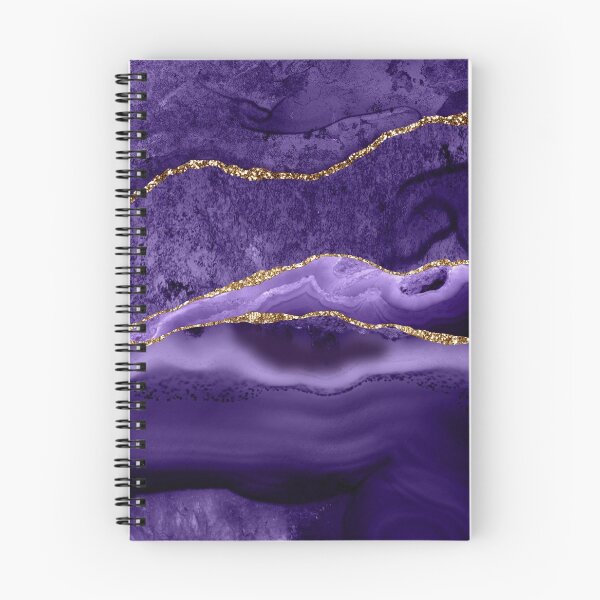 Item preview, Watercolor Agate in Amethyst Purple Glitter Veins designed and sold by PixDezines.