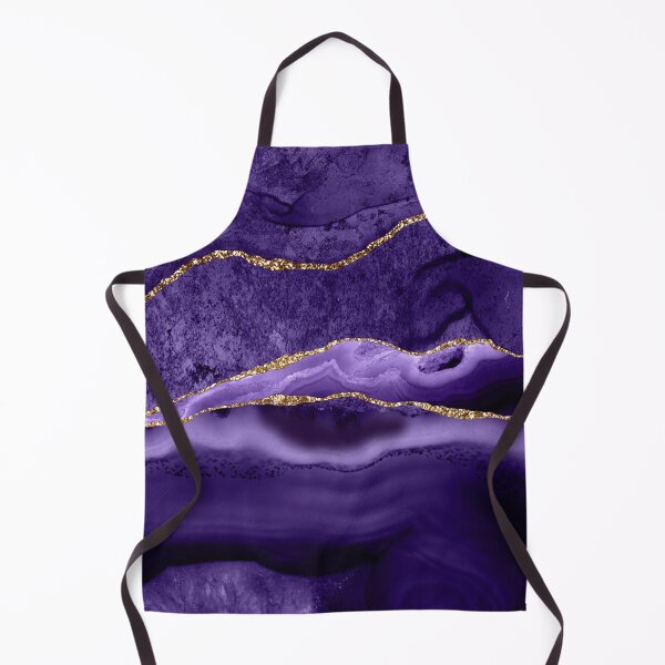 Item preview, Watercolor Agate in Amethyst Purple Glitter Veins designed and sold by PixDezines.