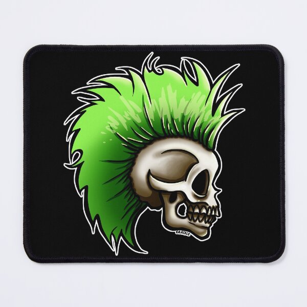 Item preview, Punk Skull (Green Version)  designed and sold by JanGrackle.