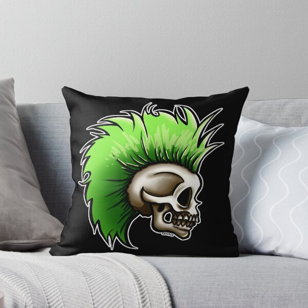 Item preview, Punk Skull (Green Version)  designed and sold by JanGrackle.