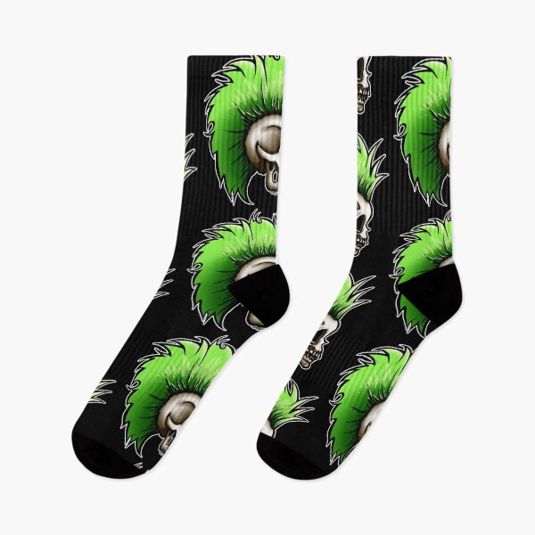 Item preview, Punk Skull (Green Version)  designed and sold by JanGrackle.