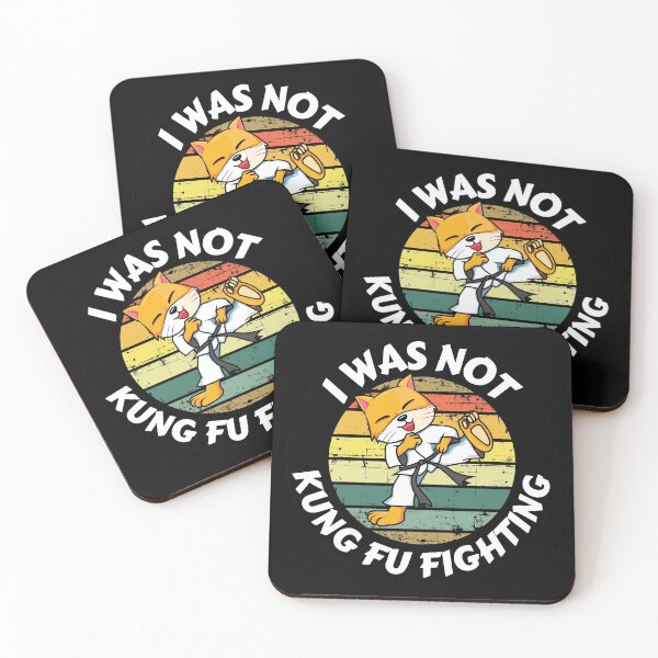 Item preview, I Was Not Kung Fu Fighting Cute Cat designed and sold by RGRamsey.