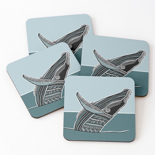 Item preview, "Southern Humpback Whale" | Coloured Option 1 designed and sold by LiseHoltArt.