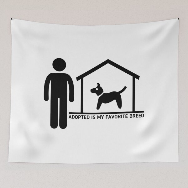 Item preview, Adopted Is My Favorite Breed - Stickman Black Version designed and sold by Stickman--.