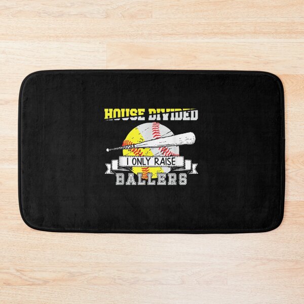 Item preview, Funny Baseballoftball Divided House Ball Mom designed and sold by HamzashiTrre.