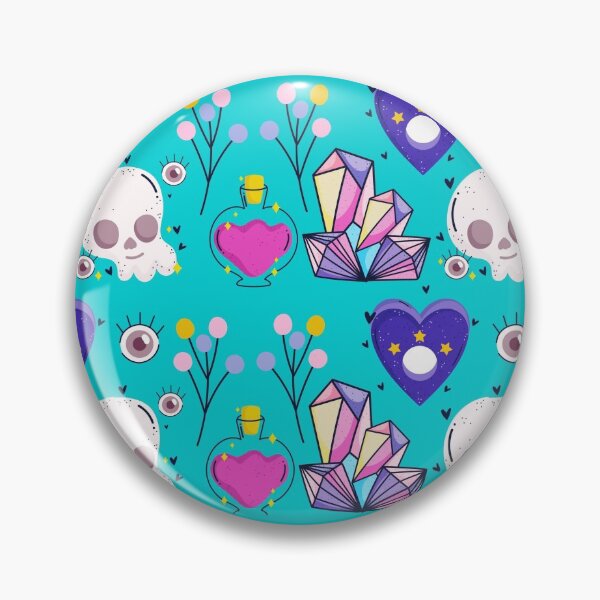 Item preview, skull with crystals pattern designed and sold by Harshler-Art.