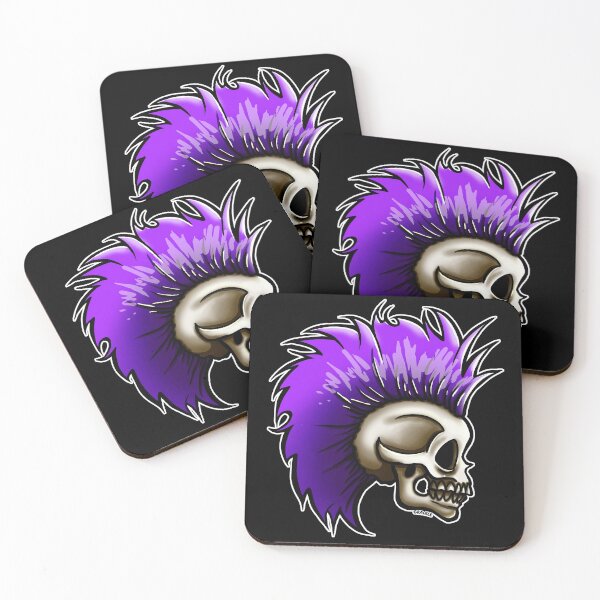 Item preview, Punk Skull (Purple Version)  designed and sold by JanGrackle.