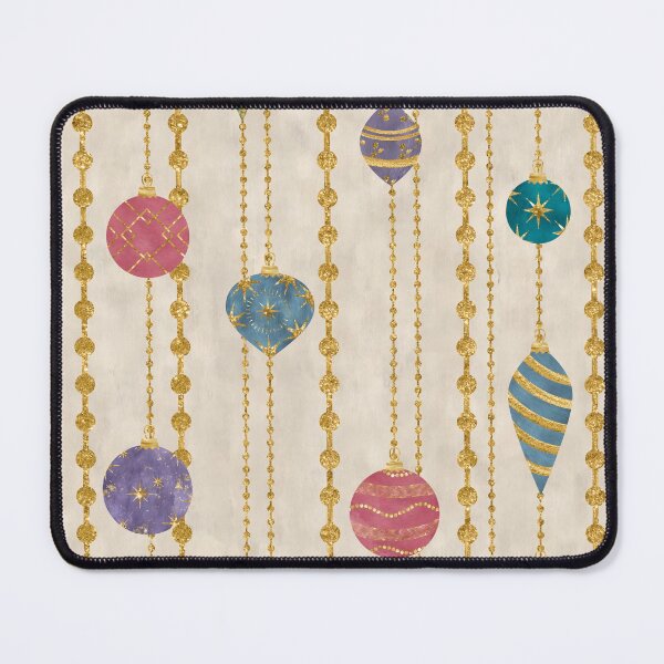 Item preview, Vintage Christmas Baubles Pattern Neutral Background designed and sold by Octavia Soldani.