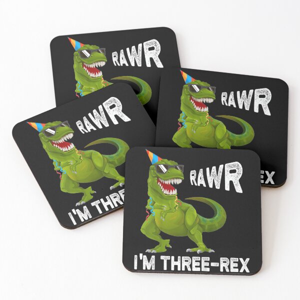 Item preview, Kids Three Rex TRex Birthday 3 Yrs old Boy designed and sold by JaisonshiJan.