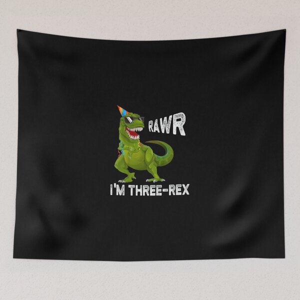 Item preview, Kids Three Rex TRex Birthday 3 Yrs old Boy designed and sold by JaisonshiJan.