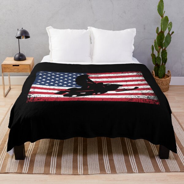 Item preview, Snowmobile American Flag T-ShirtSnowmobile Rider American Flag Snowmobiling Winter Sports designed and sold by TeeGreen.
