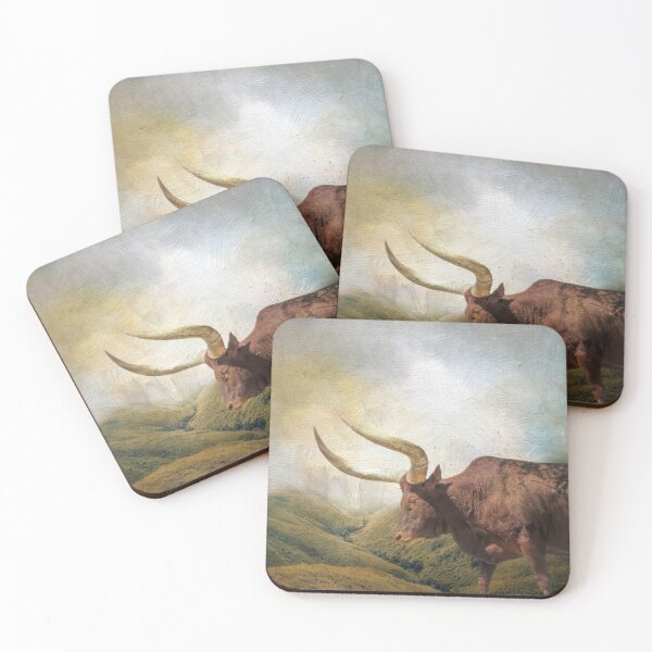 Item preview, Brown Longhorn Cow One designed and sold by Elisabeth Lucas.