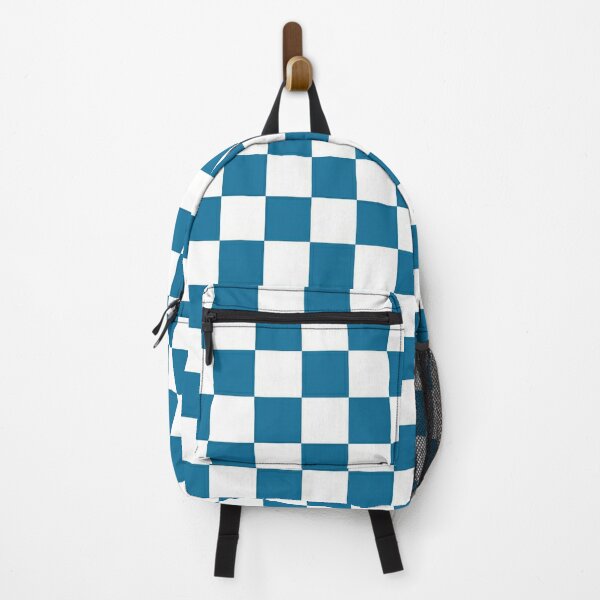 Stay Rad patch Checkered Backpack Beige White Kids and Adults